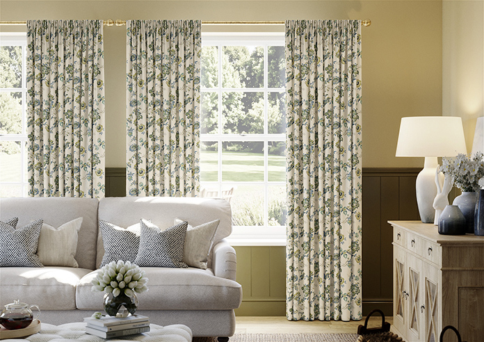 Land & Shore Orchard, Green - Made to Measure Curtains - Image 3